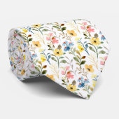 ガーデンカラフルフラワーワイルドフラワー春草原 ネクタイ (ロール)