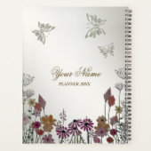 ガーデンカラフルフラワー蝶自然素朴 プランナー手帳 (裏面)