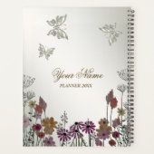 ガーデンカラフルフラワー蝶自然素朴 プランナー手帳 (裏面)