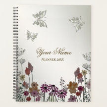 ガーデンカラフルフラワー蝶自然素朴