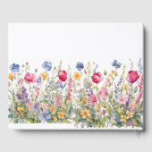 ガーデンカラフルボホワイルドフラワーズゲストブック ゲストブック (裏面)