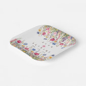 ガーデンカラフルボホワイルドフラワーズ紙プレート ペーパープレート (傾斜あり)