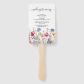 ガーデンカラフルボホワイルドフラワー ハンドファン (裏面)