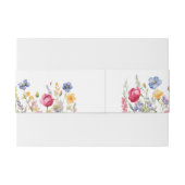 ガーデンカラフルワイルドフラワーズ招待状用帯 招待状ベリーバンド (裏面例)