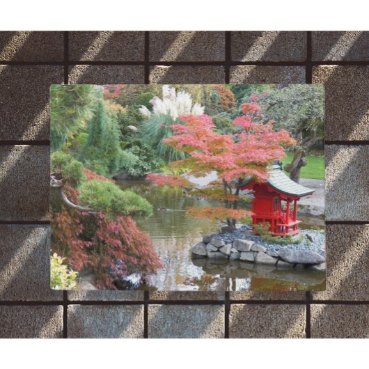 ガーデンカラフル日本のシーンの写真 ドアマット