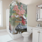 ガーデンカラフル日本のシーンの風景 シャワーカーテン (インサイチュ)