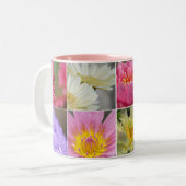 ガーデンカラフル開花&フラワーコラージュ ツートーンマグカップ (正面左)