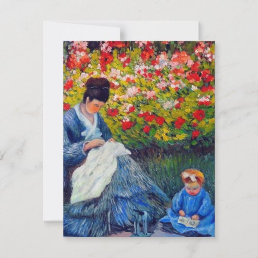 ガーデンカードにモネの母と子 (正面)