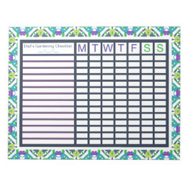 ガーデンガーデニングウィークリートラッカープランナー ノートパッド