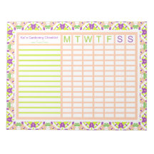 ガーデンガーデニングウィークリートラッカープランナー