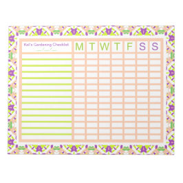 ガーデンガーデニングウィークリートラッカープランナー ノートパッド