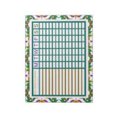 ガーデンガーデニングウィークリートラッカープランナー ノートパッド (回転)