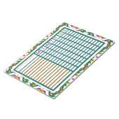 ガーデンガーデニングウィークリートラッカープランナー ノートパッド (アングル)