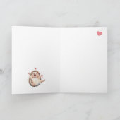 ガーデンガーリーヘッジハグオールエイジ誕生日 カード (内部)