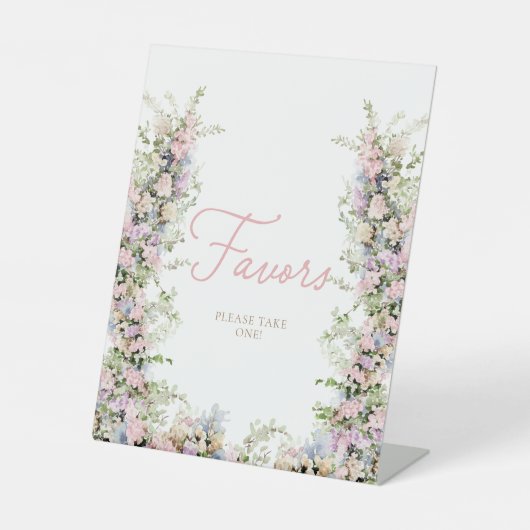 ガーデンガールベビーシャワー好意サイン 台座サイン (正面)