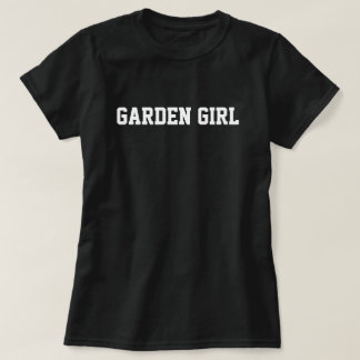 ガーデンガール タイポグラフィー Tシャツ