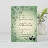 ガーデンキャッツ ウェディング 招待状 (スタンド正面)