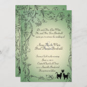 ガーデンキャッツ ウェディング 招待状 (正面/裏面)