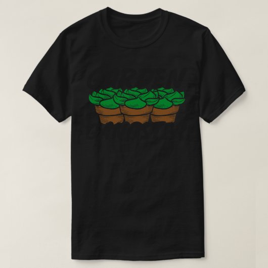 ガーデンギャングスターおもしろいガーデナー農家 Tシャツ (デザイン正面)