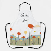 ガーデンクイーンエプロンカスタムフローラガーデナーギフト エプロン (正面)