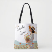 ガーデンクイーンフローラサマーイラストレーション トートバッグ (正面)