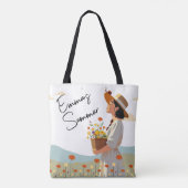 ガーデンクイーンフローラサマーイラストレーション トートバッグ (裏面)