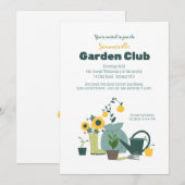 ガーデンクラブ 招待状 (正面/裏面)