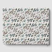 ガーデンクレストエッグシェルモノグラム結婚ズ ゲストブック (裏面)