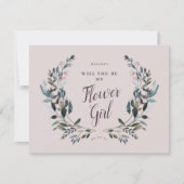 ガーデンクレストフローラムーヴパープルフラワーガール 招待状 (正面)