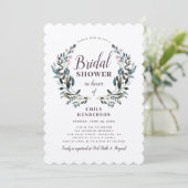 ガーデンクレスト素朴クラフトフローラブライダルシャワー 招待状 (スタンド正面)