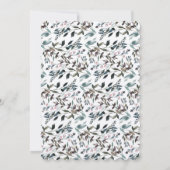 ガーデンクレスト素朴クラフトフローラブライダルシャワー 招待状 (裏面)