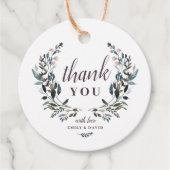 ガーデンクレスト素朴クラフトフローラ結婚ズサンキュー フェイバータグ (正面)