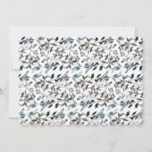 ガーデンクレスト素朴クラフトフローラ結婚ズリハーサル 招待状 (裏面)