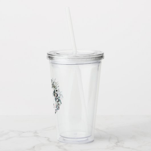 ガーデンクレスト結婚の花嫁の部族パープル アクリルタンブラー (左)