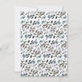 ガーデンクレスト |クラフト素朴ウェディング日付を保存 セーブザデート (裏面)