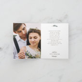 ガーデンクレスト |クラフ素朴トフローラ結婚の写真 サンキューカード (内部)