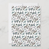 ガーデンクレスト |ホワイトブルー結婚のフローラ写真 セーブザデート (裏面)