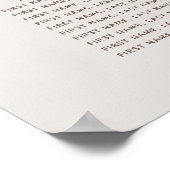 ガーデンクレスト |卵の殻 |の結婚座席表 ポスター (角)