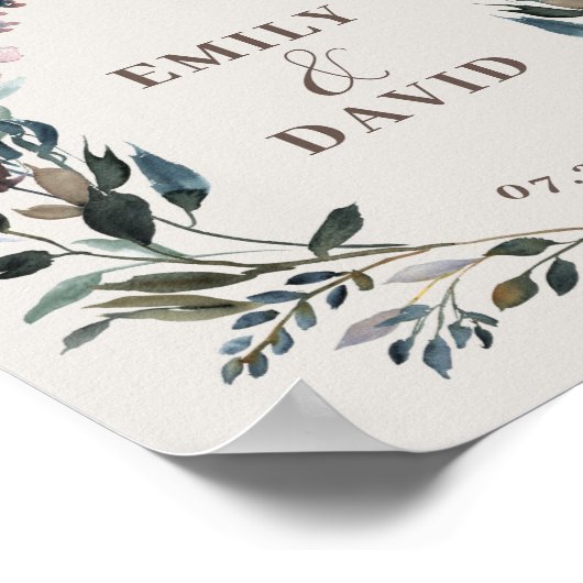 ガーデンクレスト |卵の殻 |ようこそ結婚の ポスター (角)