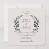 ガーデンクレスト |卵の殻 |スクエア結婚ズ 招待状 (正面)