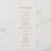 ガーデンクレスト |卵の殻 |フローラ結婚の式 プログラム (裏面)