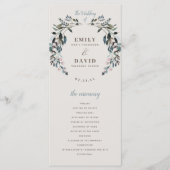 ガーデンクレスト |卵の殻 |フローラ結婚の式 プログラム (正面)