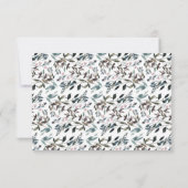 ガーデンクレスト |白色のフローラ結婚応答 出欠カード (裏面)