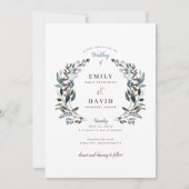 ガーデンクレスト |白 |結婚式招待状 招待状 (正面)