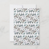 ガーデンクレスト |素朴フローラ結婚の応答 出欠カード (裏面)