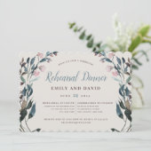 ガーデンクレスト | Eggshellフローラ結婚の 招待状 (スタンド正面)