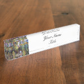 ガーデンクロードモネ夏ひまわり花 デスクネームプレート (側面)