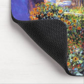 ガーデンクロードモネ夏ひまわり花 マウスパッド (コーナー)