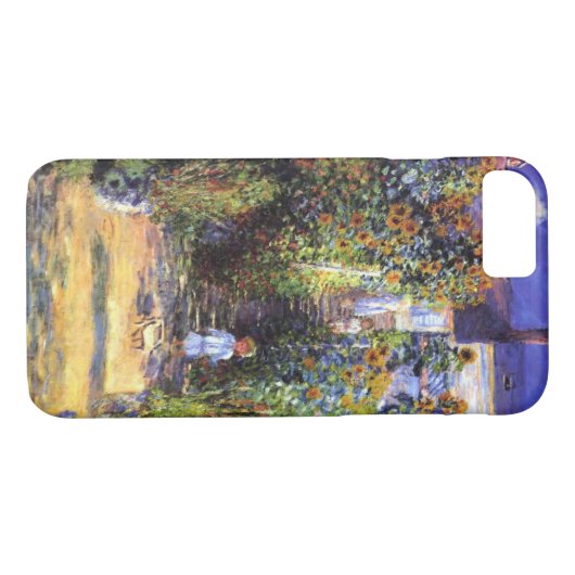 ガーデンクロードモネ夏ひまわり花 Case-Mate iPhoneケース (裏面(横))