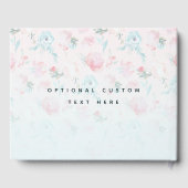 ガーデングラデーションフローラフランスのピンクピーニー結婚ズ ゲストブック (裏面)